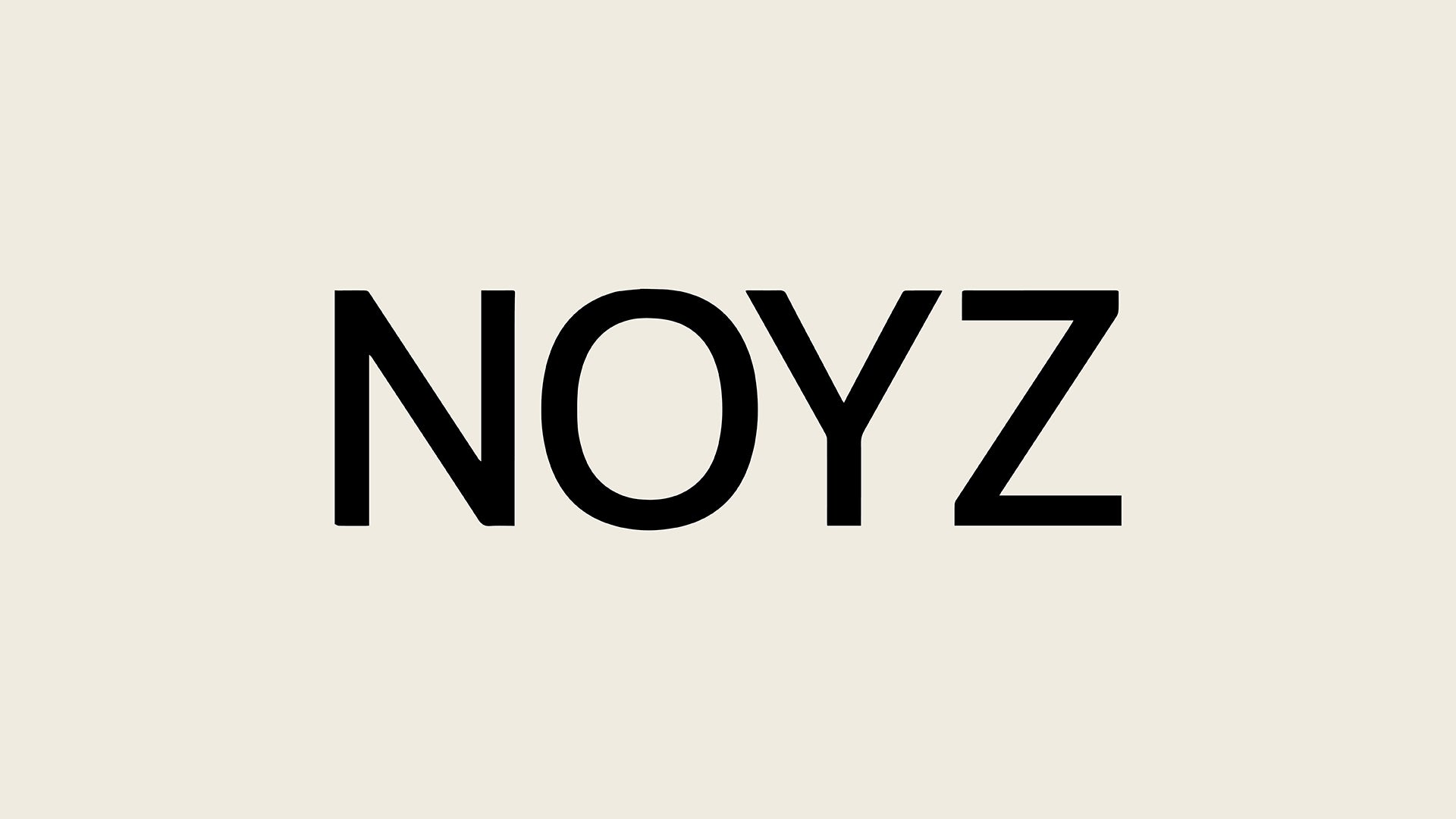 Animated glitch logo of top unisex fragrance brand NOYZ